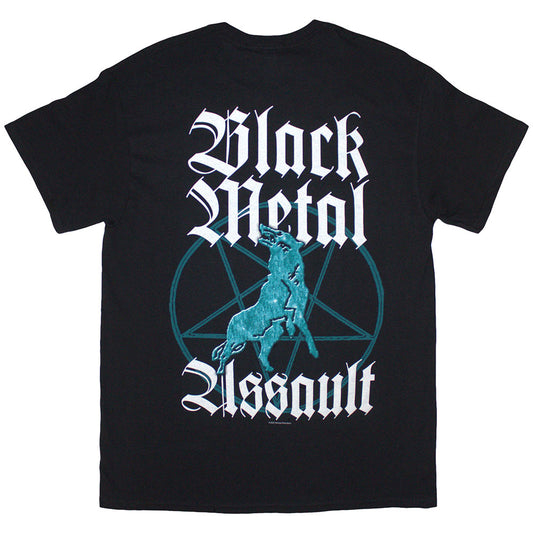 Lizensiertes Marduk Black Metal Assault Bandshirt im türkisfarbendem Design mit Backprint