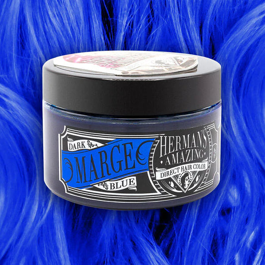 semi-permanente Haartönung MARGE DARK BLUE in dem Farbton Dunkelblau von Herman's Amazing