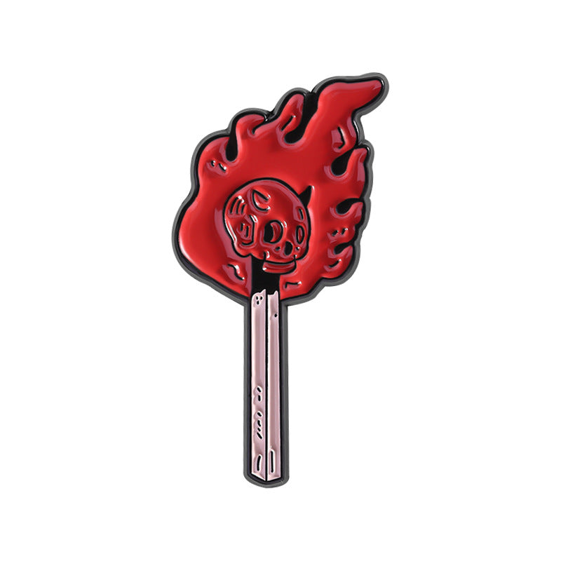 Kleiner Emaille-Anstecker MATCH ENAMEL PIN von Moon Attic