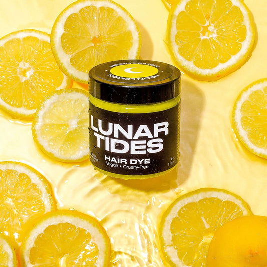 Farbbeispiel NEON LEMON Haartönung Lunar Tides