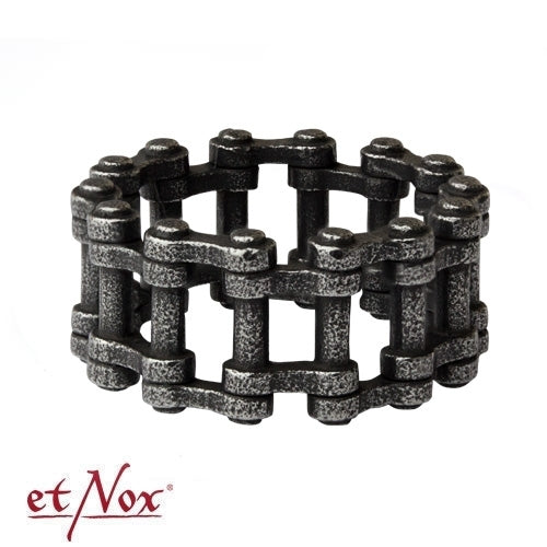 Edelstahlring Mottorradkette Ring von etNox