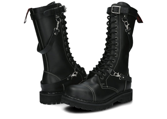 14 Loch 3 Straps Black Colours Boots