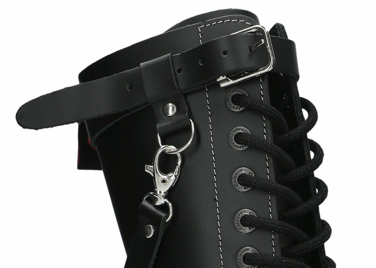 14 Loch 3 Straps Black Colours Boots