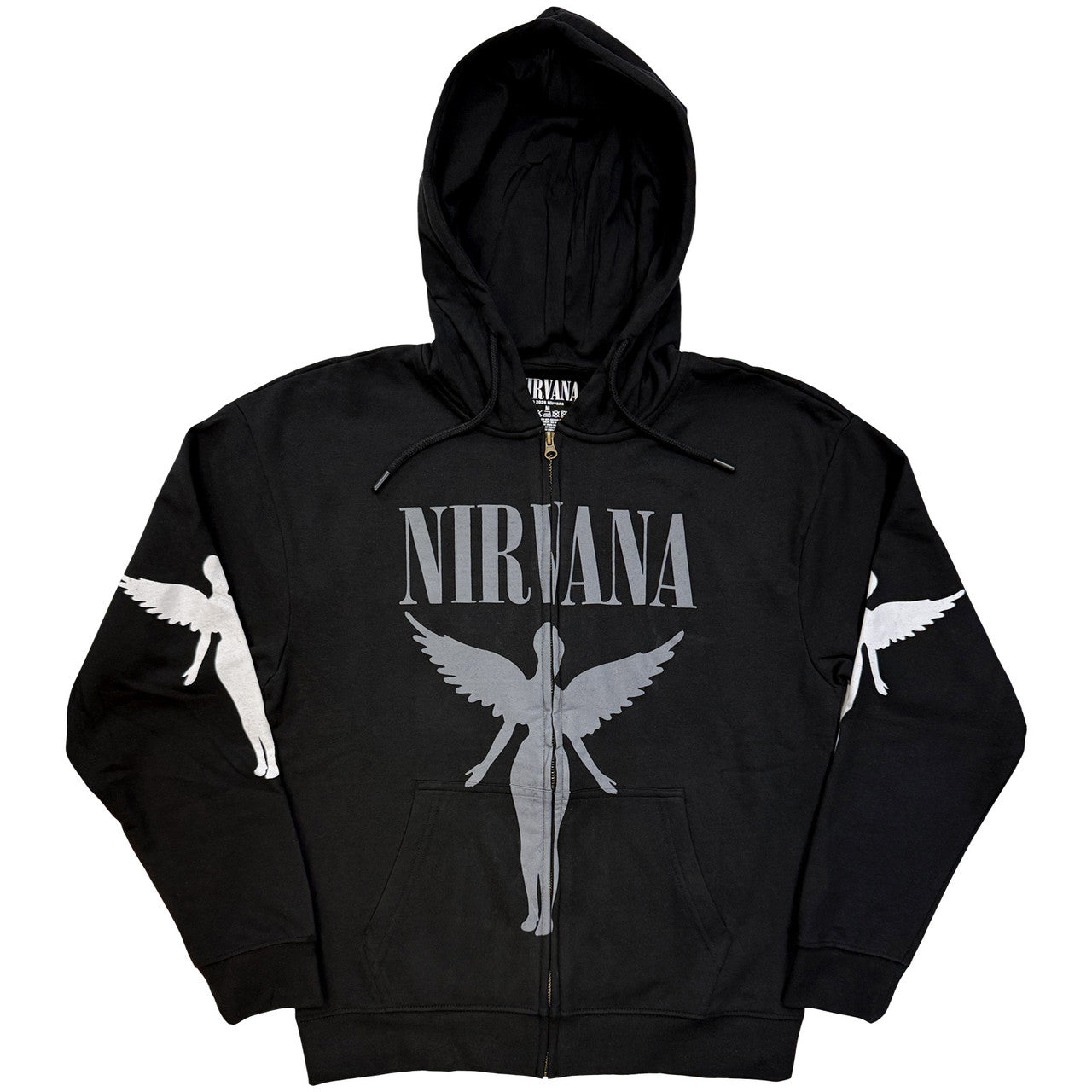 Lizensierte Sweatshirtjacke Nirvana In Utero Mono Band-Hoodie