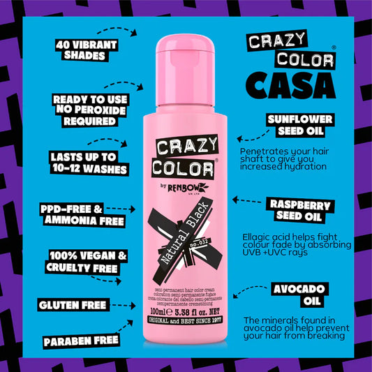 NATURAL BLACK Haartönung Crazy Color