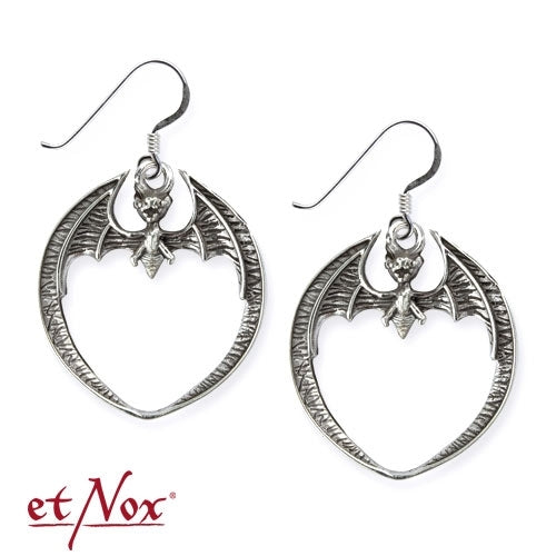 Silberne Ohrringe Fledermaus 925 Silber von etNox