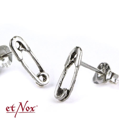 Silberner Ohrstecker Sicherheitsnadel 925 Silber von etNox
