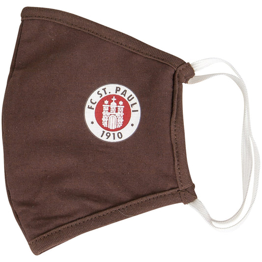 FC St.Pauli Mundbedeckung Maske Logo Braun