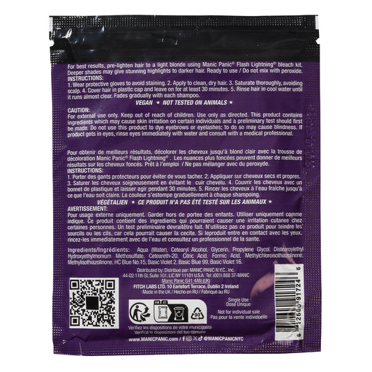 semi-permanente Haartönung PURPLE HAZE in dem Farbton Dunkellila von Manic Panic