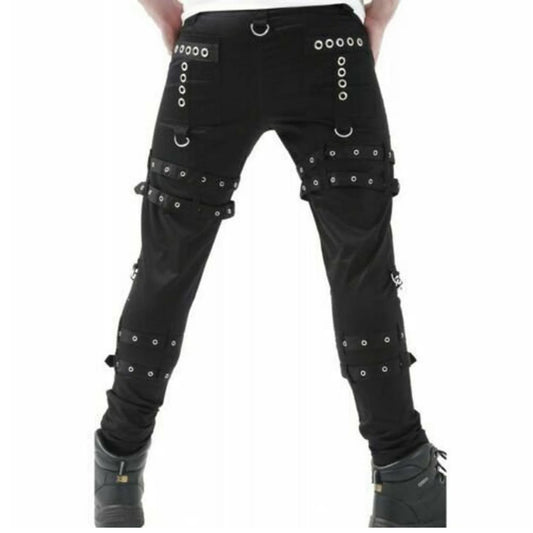 Schwarze Hose X-ZIPPER PANTS mit Ketten und Zierreißverschlüssen mit Colours Branding