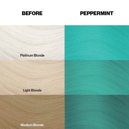 Farbkarte mit Färbebeispielen