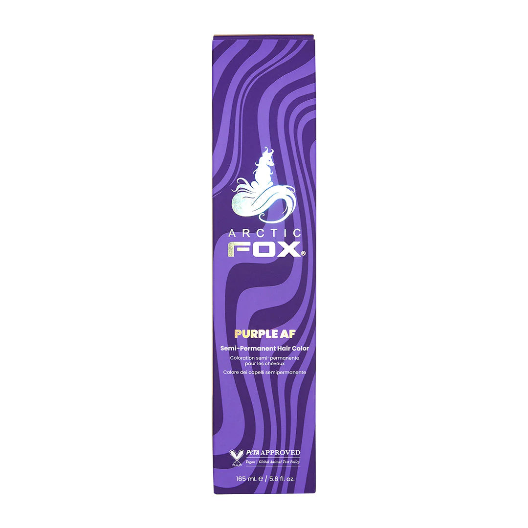 Packung semi-permanente Haartönung PURPLE AF in dem Farbton Dunkellila von Arctic Fox