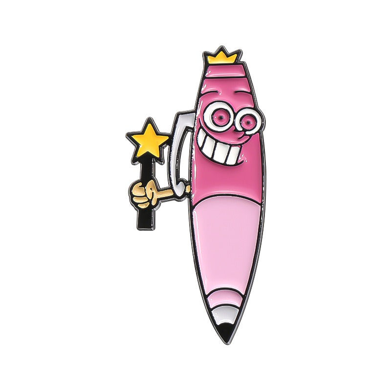 Kleiner Emaille-Anstecker WANDA PEN ENAMEL PIN von Moon Attic