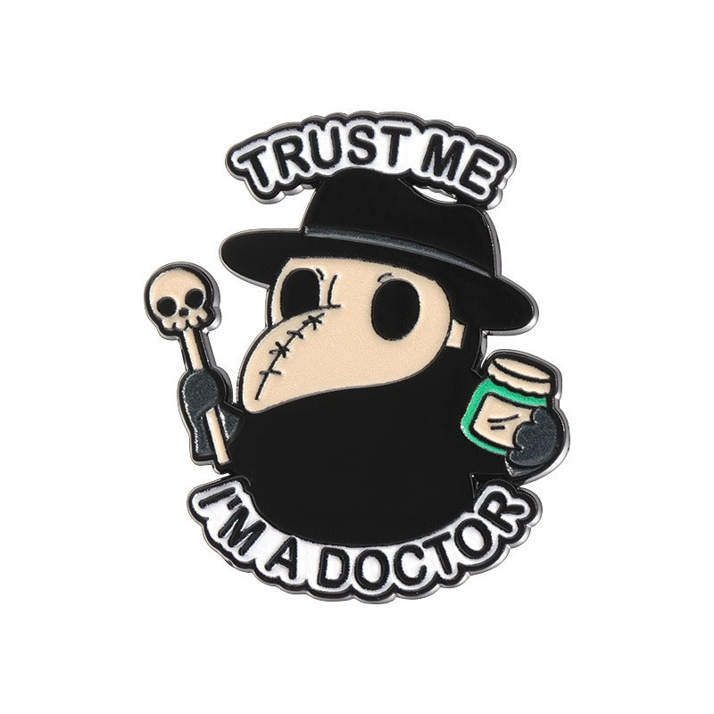 Kleiner Emaille-Anstecker TRUST ME I'M A DOCTOR ENAMEL PIN von Moon Attic