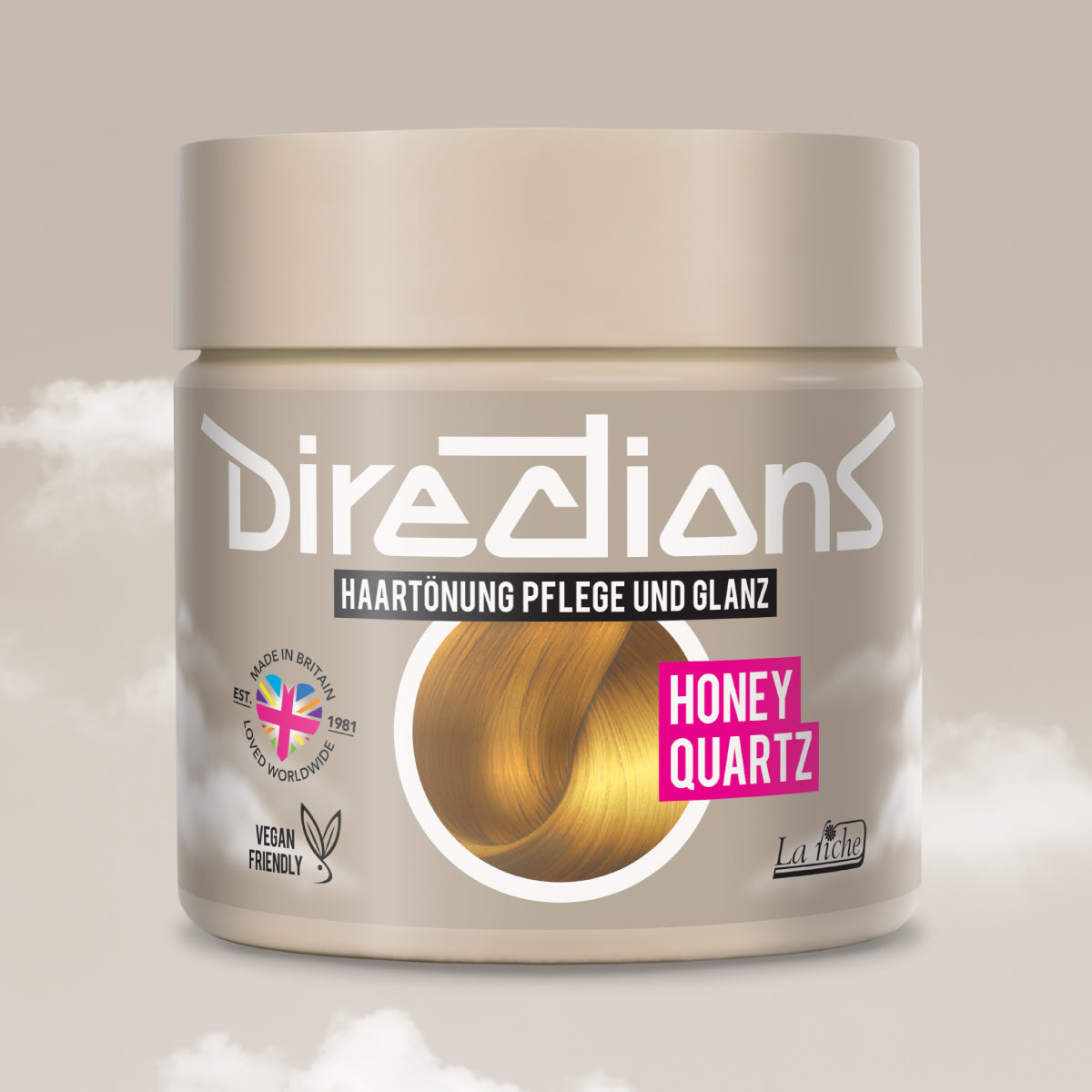 semi-permanente Haartönung HONEY QUARTZ in dem Farbton Honigblond von Directions