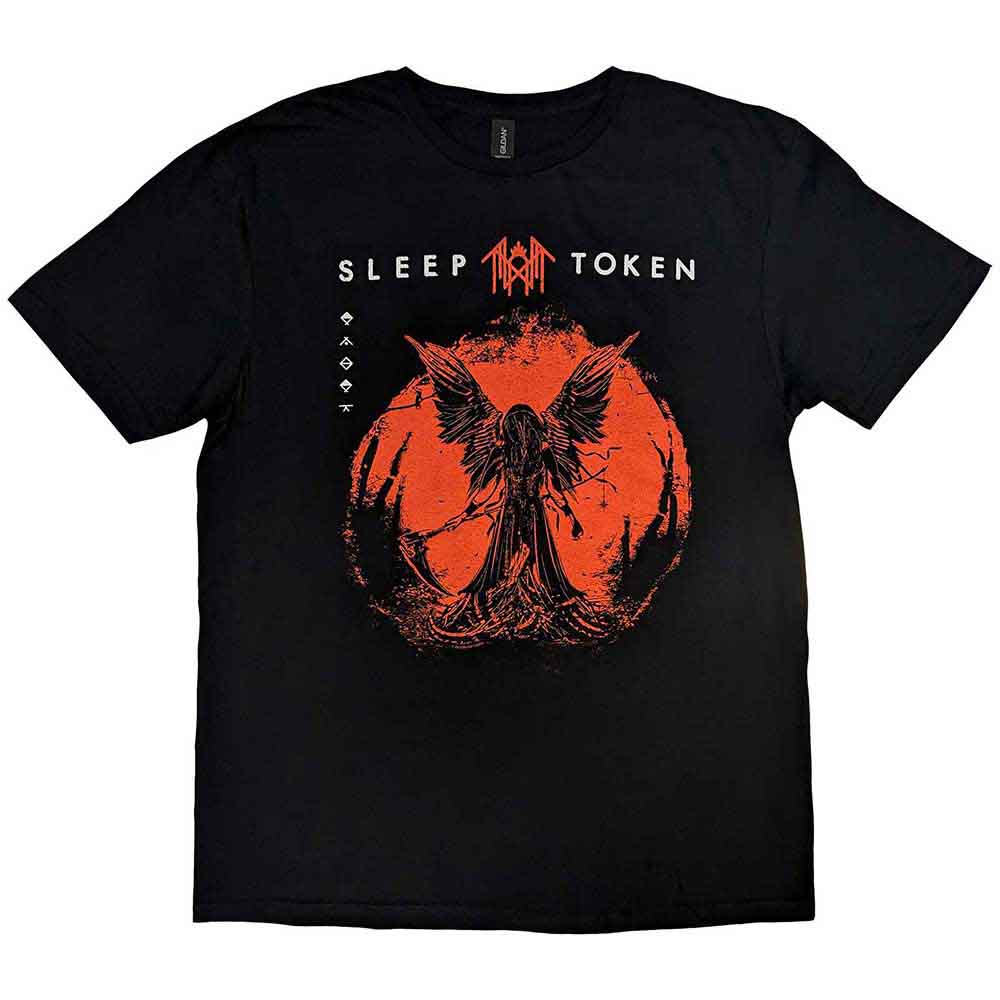 Lizensiertes Sleep Token Take Me Back To Eden Bandshirt im roten Design