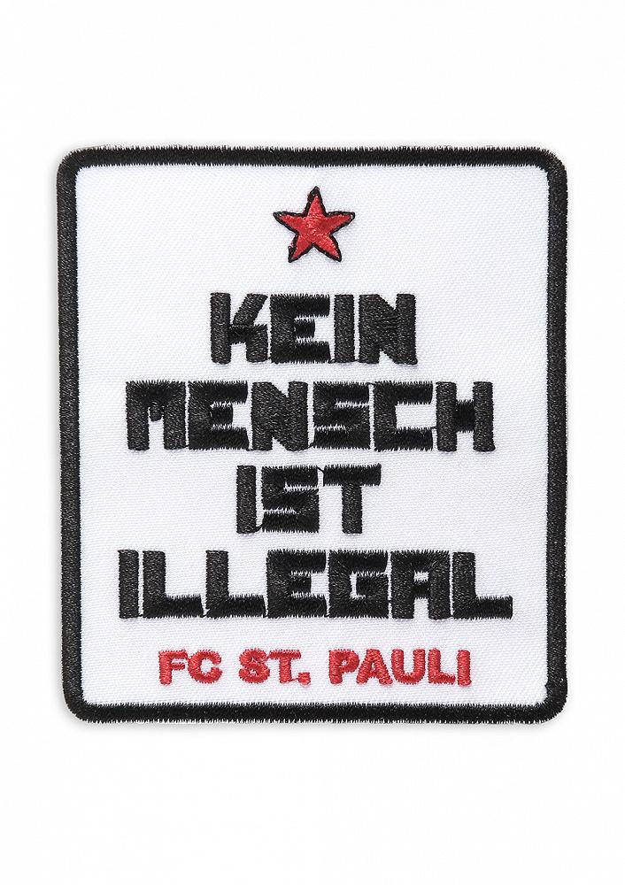 Kein Mensch ist Illegal Aufnäher St. Pauli Colours Shop Hamburg