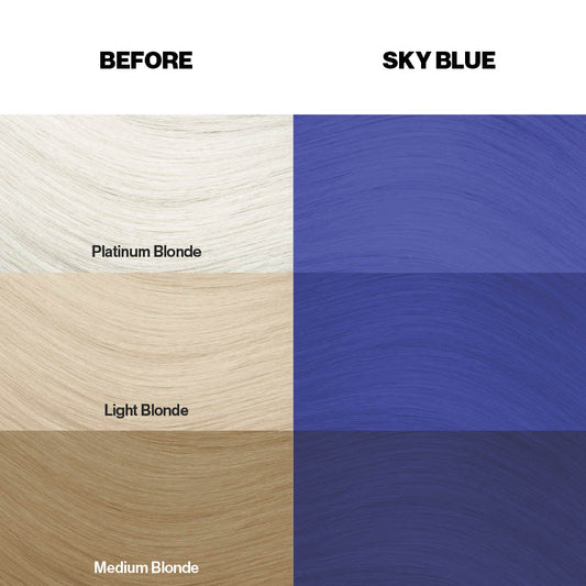 Farbkarte mit Färbebeispielen