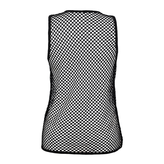 Schwarzes Netzoberteil Fishnet Tanktop von Azzazzinz