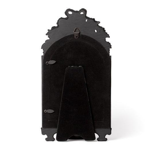 Schwarzer Bilderrahmen Victoriana Photo Frame mit floralem Design von Alchemy England