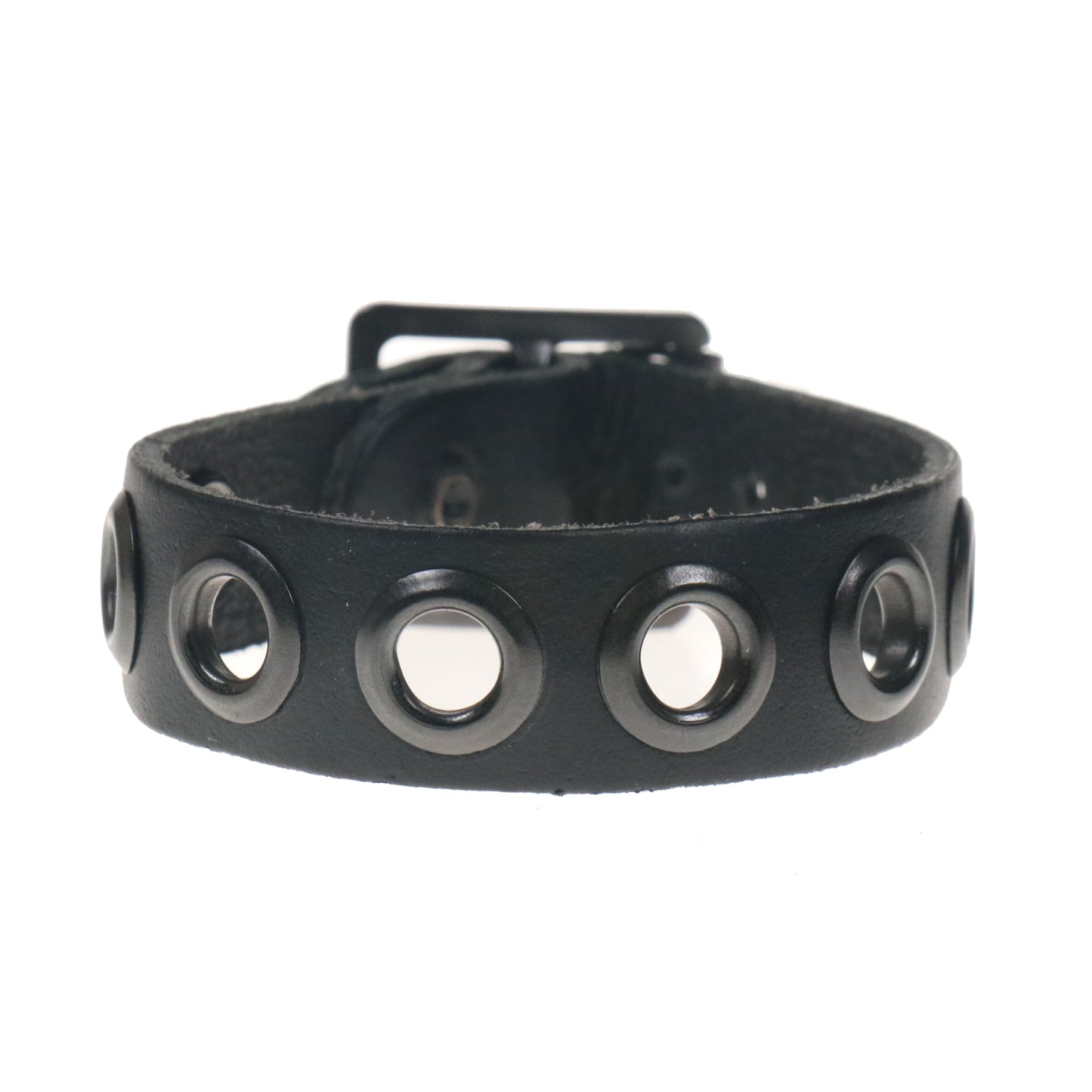 Armband 1-reihig Ösen schwarz