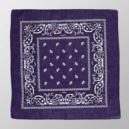 Lilafarbendes Bandana mit Paisleymuster