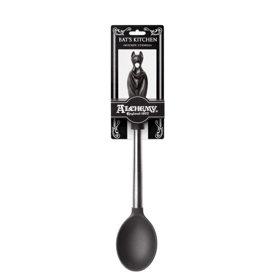 Schwarze Löffel Black Bat Spoon mit Fledermausgriff von Alchemy