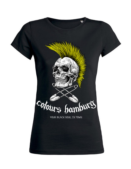 Ladies-Shirt mit Yellow Skull-Print von Colours