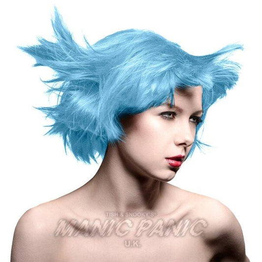 Farbbeispiel BLUE ANGEL Haartönung Manic Panic