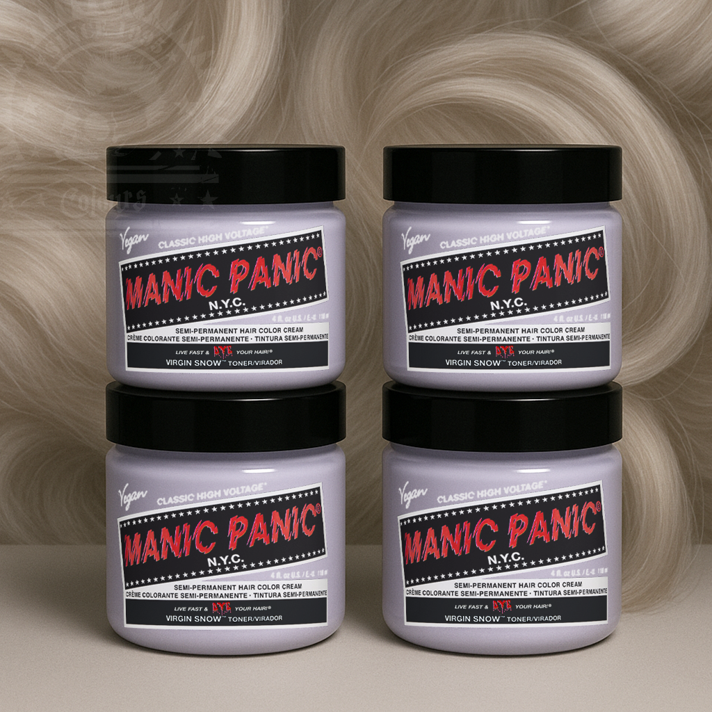 4er-Sparset VIRGIN SNOW WHITE TONER Haartönung Manic Panic
