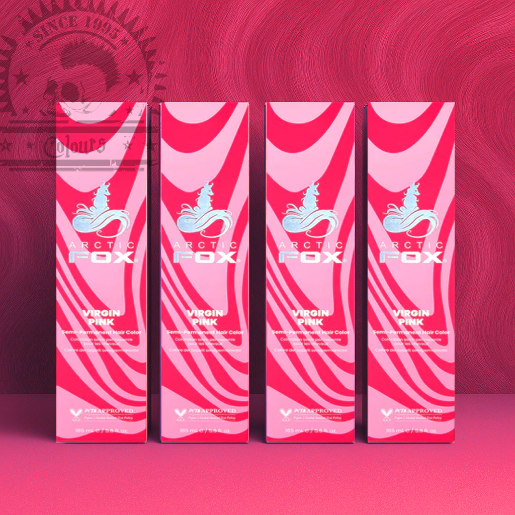 Vier semi-permanente Haartönungen 4er-Sparset VIRGIN PINK in dem Farbton Pink von Arctic Fox