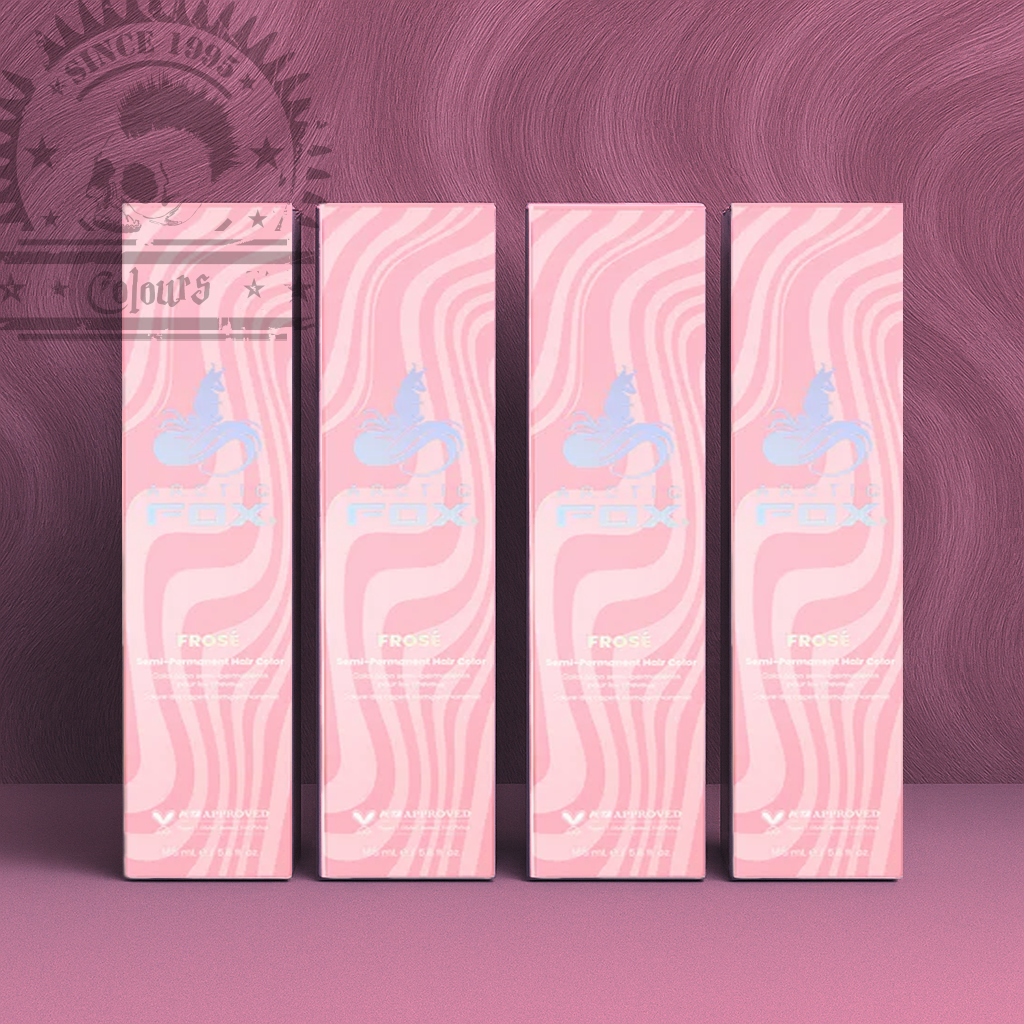 Vier semi-permanente Haartönungen 4er-Sparset FROSÉ in dem Farbton Rosa von Arctic Fox