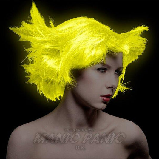 Farbbeispiel UV-ELECTRIC BANANA Haartönung Manic Panic