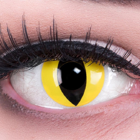 Gelb-schwarze Kontaktlinse Cat Eye von MeralenS
