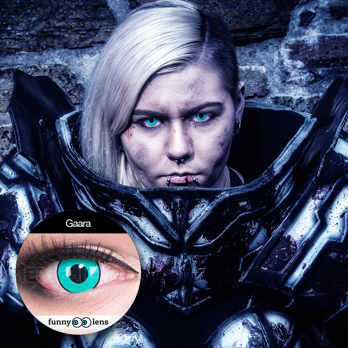 Kontaktlinse Gaara im Kostüm