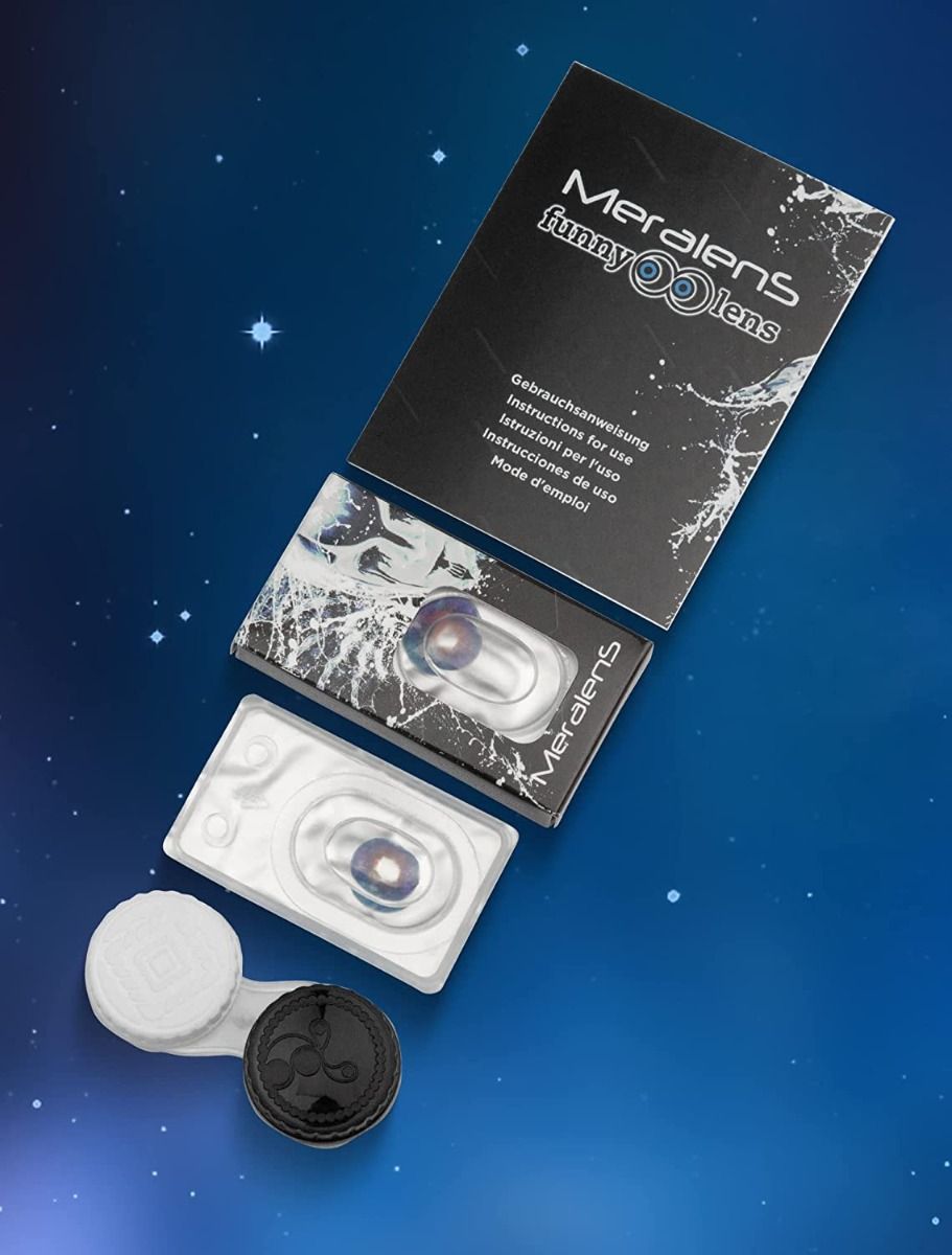 Set lilafarbender Kontaktlinse Galaxy FL53 im Galaxydesign von MeralenS