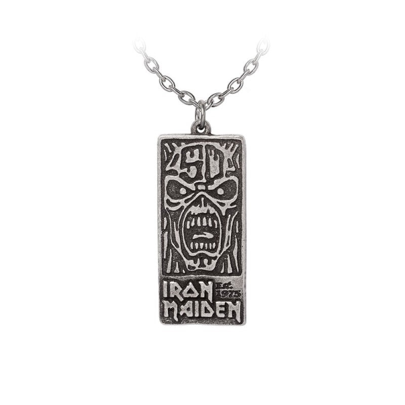 Silberne Kette Iron Maiden 50th Anniversary Kette mit Iron Maiden Jubiläumsdesign von Alchemy