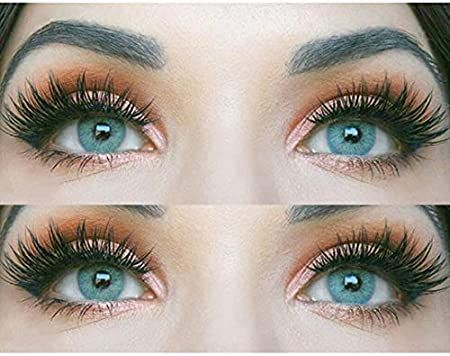 Foto eingesetzter Kontaktlinsen