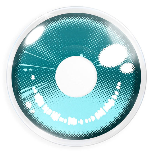 Türkisfarbende Kontaktinse Green Anime Arc2 von MeralenS