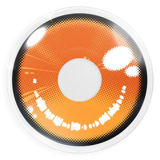 Gelb-orangefarbende Kontaktlinse Yellow Anime Arc2 von MeralenS