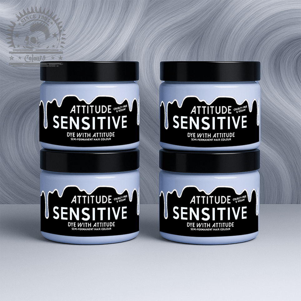 Vier semi-permanente Haartönungen 4er-Sparset SENSITIVE PASTELIZER zum Anmischen von Pastelltönen von Attitude