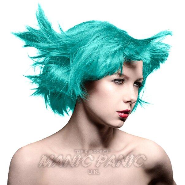 Farbbeispiel SIRENS SONG Haartönung Manic Panic