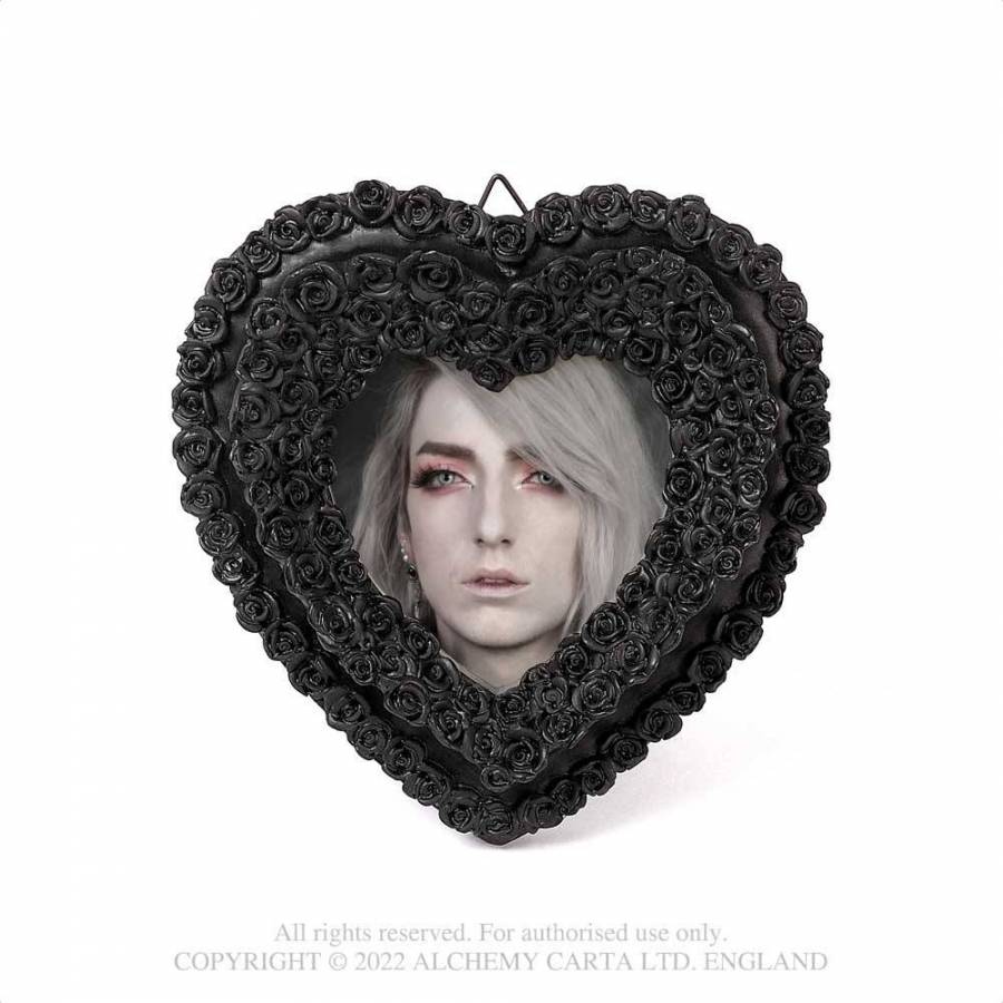 Heart Photo Frame Small Black Rose Alchemy