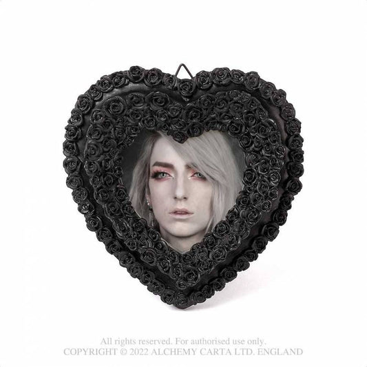 Heart Photo Frame Small Black Rose Alchemy