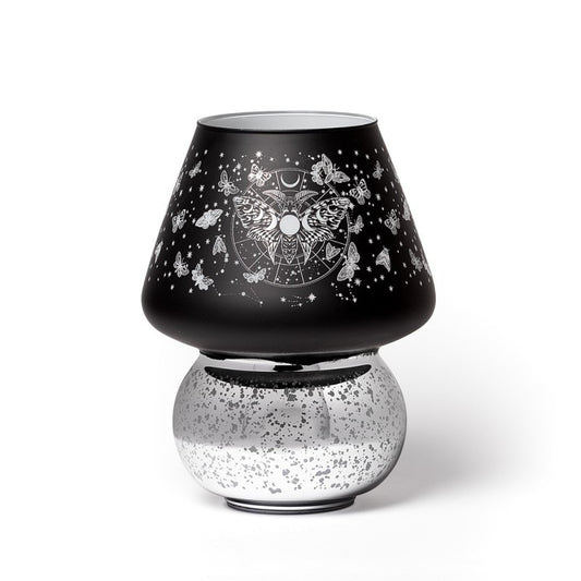 Schwarze Lampe Small Luna Moth Lamp mit Mottenprint von Alchemy