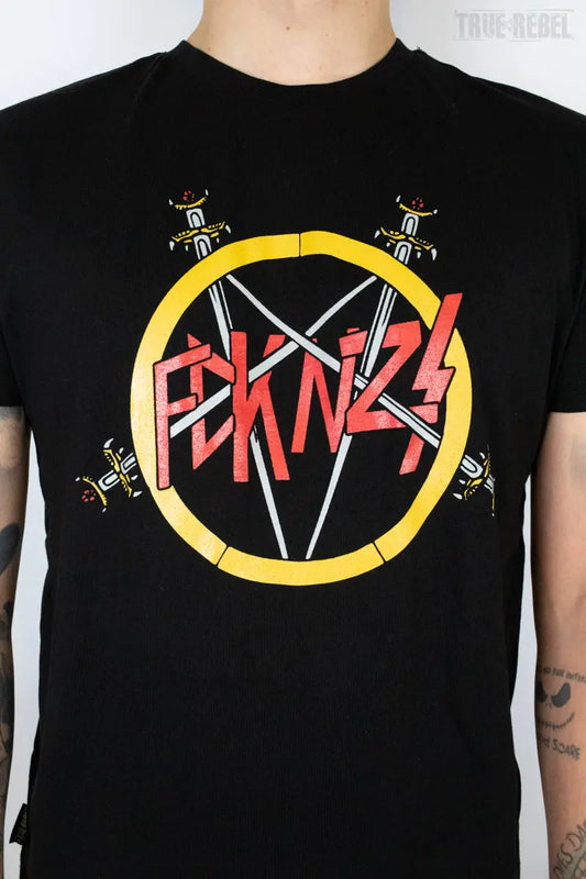 True Rebel T-Shirt FCK NZS Reign In Blood Black
