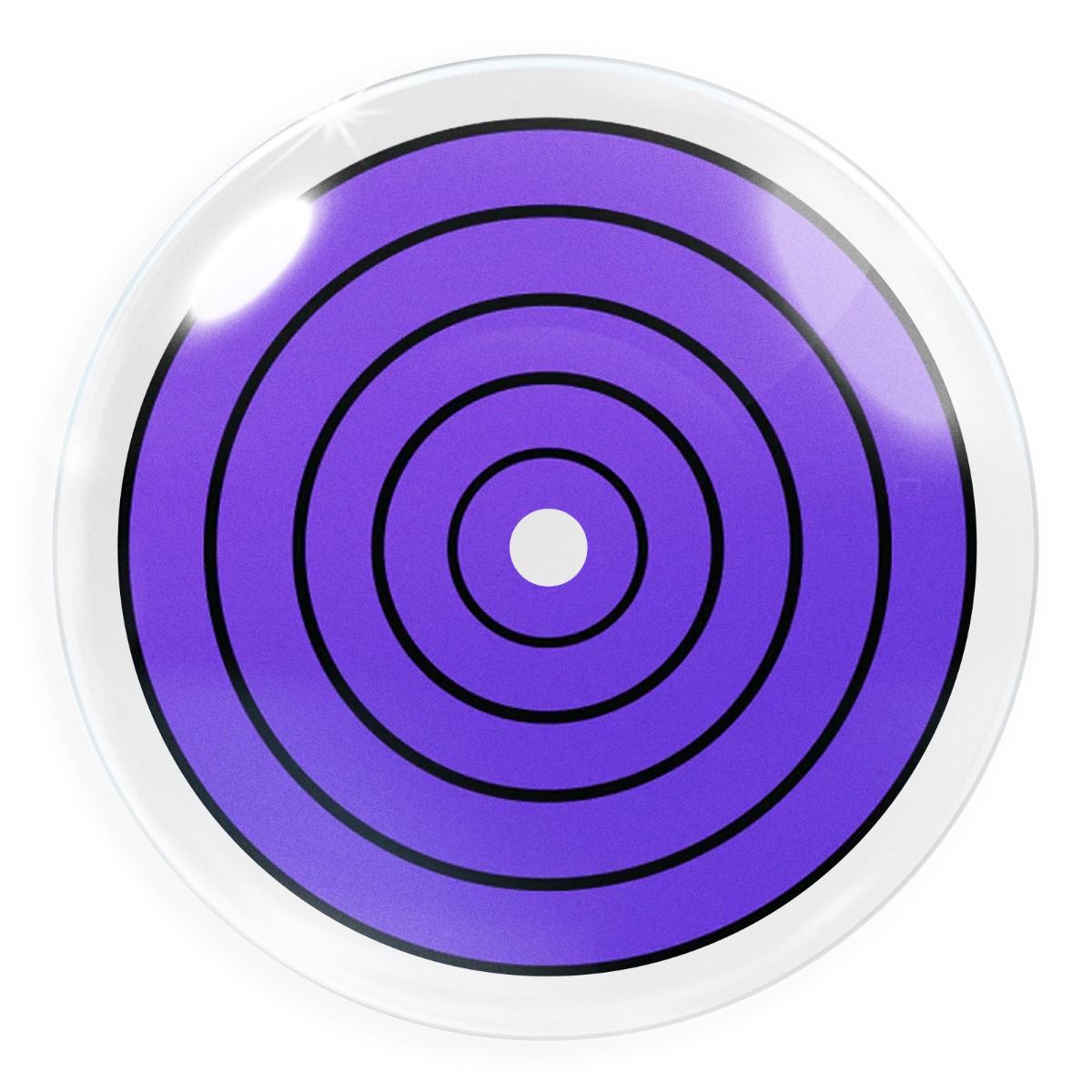 Lila-schwarze Kontaktlinse Violet Rinnegan mit eingeschränktem Sichtfeld von MeralenS