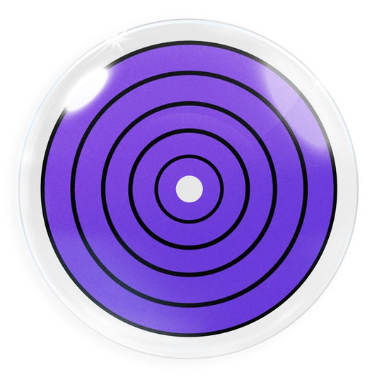 Lila-schwarze Kontaktlinse Violet Rinnegan mit eingeschränktem Sichtfeld von MeralenS