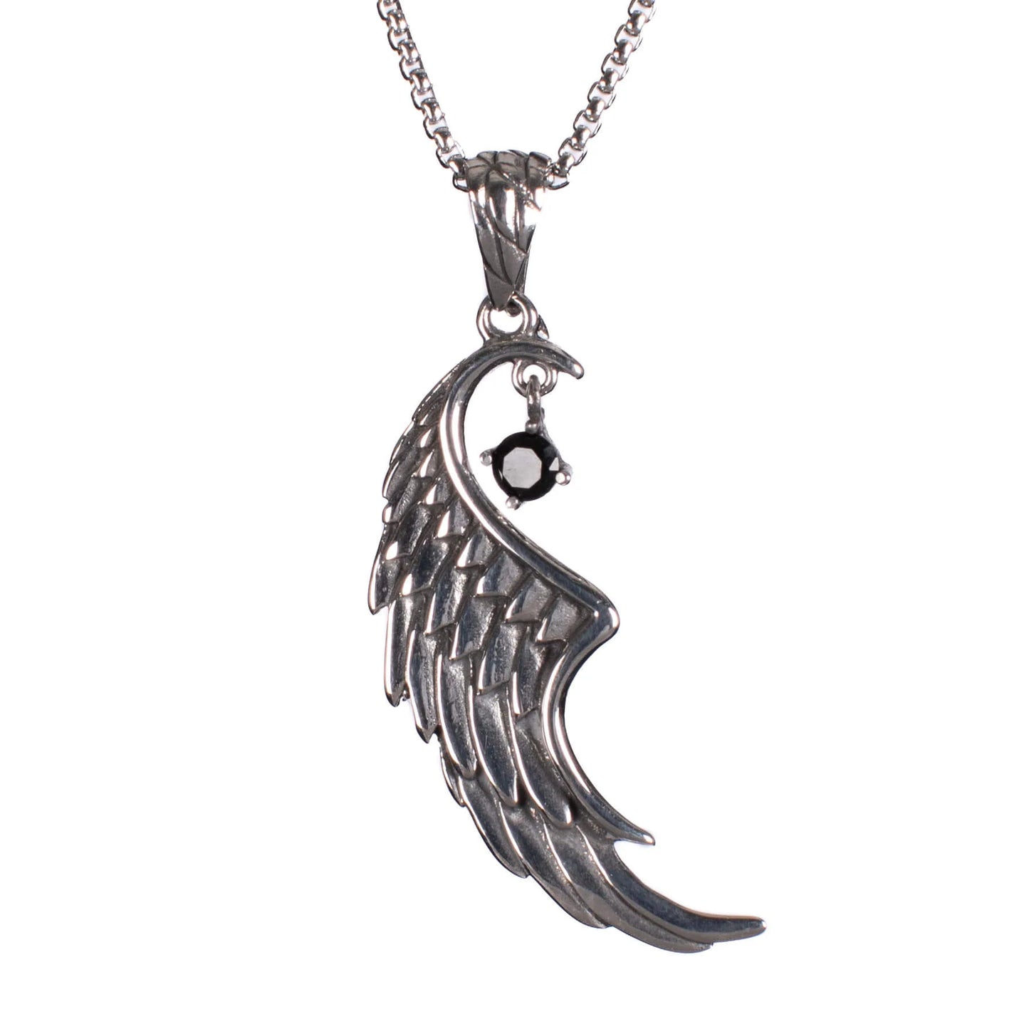 Silberne Kette WINGRA PENDANT mit Flügeldesign von Poizen Industries