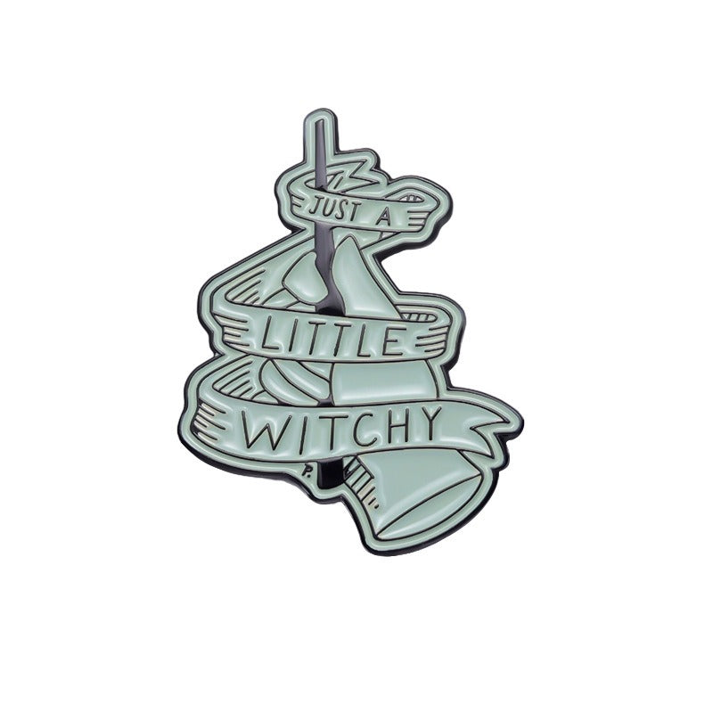 LITTLE WITCHY ENAMEL PIN Moon Attic Colours Shop Hamburg
